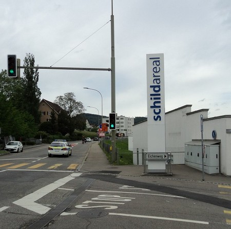 Zugang Schildareal ab Rheinstrasse
